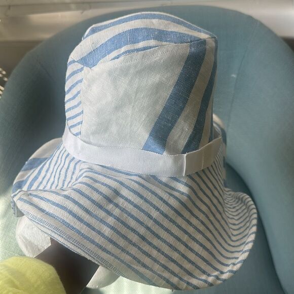 Romer Millinery Custom linen Bucket Hat O/S - Picture 4 of 7